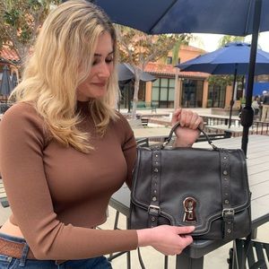Laptop bag for women!!! NWT Messina Italian leather messenger bag/computer bag.